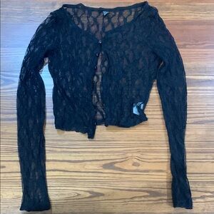 Black Lace Cardigan